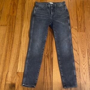 Women’s Madewell High Rise Skinny Jeans in Washed Black Sz 26 PRELOVED ❤️